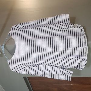 Striped long sleeve blouse